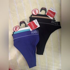 Hanes Originals Women’s Seamless Rib Hi-Rise Cheeky Underwear, 3-Pack